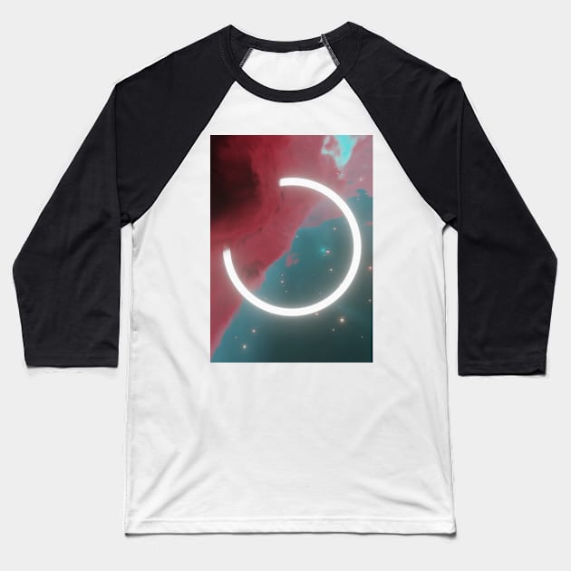 Light Ring Lost in a Nebula Baseball T-Shirt by Walford-Designs